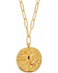 Aurozia - Constellations Scorpio Double-Sided Coin Necklace - Lyst