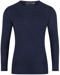 Paul James Knitwear - Midweight Merino Activewear Base Layer Zeus Top - Lyst