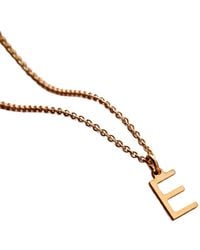 Posh Totty Designs - Plated Letter Initial Necklace - Lyst