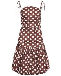 Amy Lynn - Alexa Polka Dot Puffball Ultra Mini Dress - Lyst