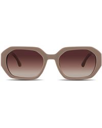 Velvet Eyewear - Neutrals Geometric Sunglass Style - Lyst