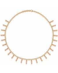 Linda Fiore - Amalei Vermeil Necklace With Light Enamel - Lyst