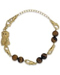 Frenvyrn - Puppy Convertible Tiger's Eye Bracelet Bag Charm Medium - Lyst