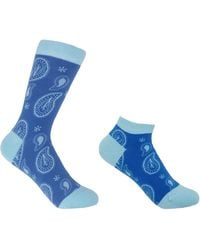 Peper Harow - Made in England - Paisley Luxury Crew & Trainer Socks Bundle - Lyst