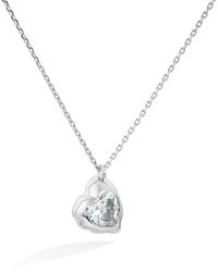 Shabella Nyc - Drip Heart Necklace - Lyst