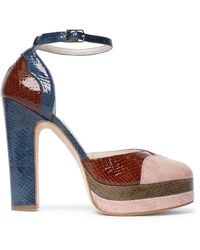 Terry De Havilland - Lily New York Platform Block Heels - Lyst