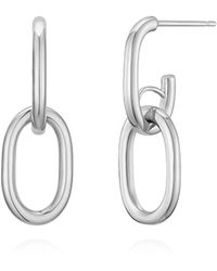 Cote Cache - Oval Chain Link Drop Earrings - Lyst