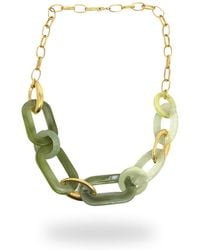LINYA JEWELLERY - Nery Big Circle Necklace - Lyst