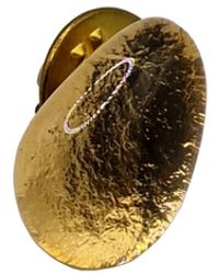 Laura Daili - Golden Tear – Glass Lapel Pin - Lyst