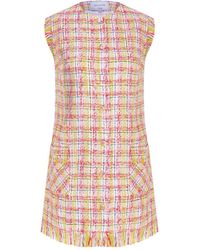 NAZLI CEREN - Chloe Cotton Tweed Mini Dress - Lyst