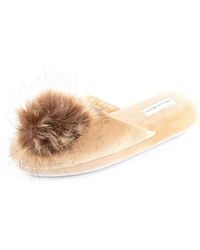 Patricia Green Daisy Pouf Slipper Chestnut in Brown | Lyst