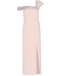 Madebyza - Neutrals One Shoulder Neutral Sequinned Dress - Lyst