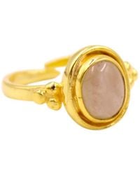 1610Istanbul - Istanbulite Princes' Island Moonstone Ring - Lyst