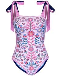 Jessie Zhao New York - Garden Reversible One Piece Swimsuit - Lyst