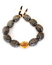 Persia Dona Jewelry - Hematite & Pyrite Petal Bracelet - Lyst