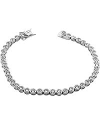 Spero London - Sterling Circle Round Tennis Bracelet - Lyst