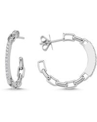 Ecce | Artisan Diamonds - 14K Solid Diamond Chain Earring - Lyst