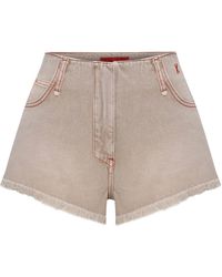 Pcfg - Neutrals Pure Cotton Faded Super Mini Short - Lyst