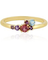 Artisan - Multi Gemstone Cluster Ring - Lyst