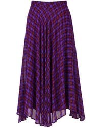 Rose & Nancy - Monica Check Maxi Skirt - Lyst