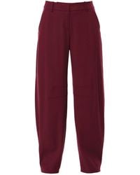 AGGI by HALEWSKI - Devi Burgundy Wine Baggy Pants - Lyst