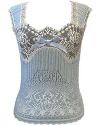 Anna Sui - Lingerie Lace Knit Camisole - Lyst