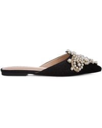 Rag & Co - Astre Embellished Delicate Pearl Mules - Lyst