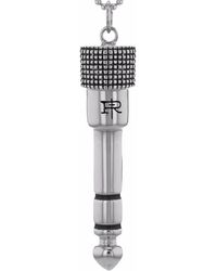 True Rocks - Solid Sterling Large Jack Plug Pendant - Lyst