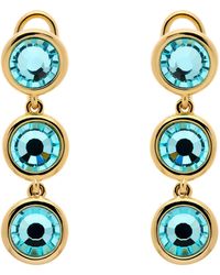 Emma Holland Jewellery - Aqua Crystal Drop Clip Earrings - Lyst
