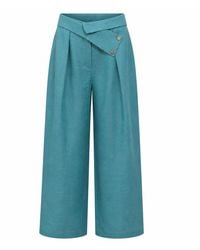 Lumina Eligma - The Wrapline Linen Trouser - Lyst