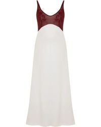 Pcfg - The Broderie Anglaise Edit Embroidered Floral Midi Dress - Lyst