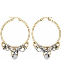 Kirei - Gravity Oversized Two Tone Hoop Earrings - Lyst
