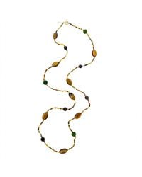 Jaredjamin - Terra Tiger's Eye Long Beaded Necklace - Lyst