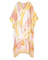 LOVEIST STORE - Sunny Long Sleeve Silky Satin Abaya Kaftan - Lyst