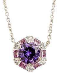 Juvetti - Melba Necklace Set With Sapphire, Sapphire & Diamond - Lyst