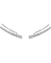 SALLY SKOUFIS - Naked Ear Climber With Made Cz Diamond Stimulant - Lyst