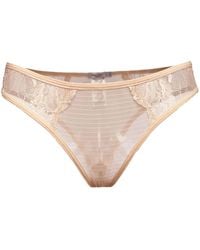 Carol Coelho - Petunia Lace & Stripe Tanga - Lyst
