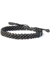 Harbour UK Bracelets - Chunky Rope Bracelet Waxed Cord & Stainless Steel - Lyst