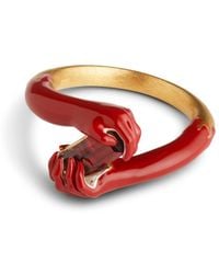 Kasun - Love On Your Hand – Enamel And Mozambique Garnet - Lyst
