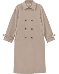 Saint One Co. - Idols Trench Coat Taupe X Pearl - Lyst