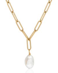A Weathered Penny - Neutrals Willow Pearl Necklace - Lyst