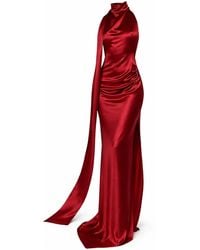 Moda Glam - Muse Cowl Neck Open Back Gown - Lyst