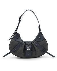 A by Anyah - Ange Charcoal Mini Shoulder Bag - Lyst