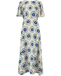 Traffic People - When I Close My Eyes And Print Rene Maxi Dress - Lyst