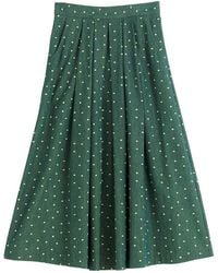 Louche - Pasadena Flower Dot Midaxi Skirt- Fern - Lyst