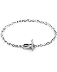 Anchor and Crew - Esther Twist Chain T-Bar Bracelet - Lyst