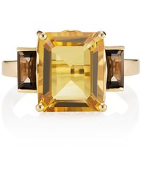 Augustine Jewels - Citrine & Smoky Quartz Ring - Lyst
