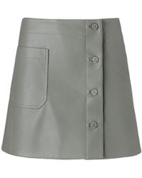 Lita Couture - Faux Leather A-Line Skirt - Lyst