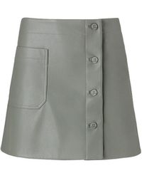 Lita Couture - Faux Leather A-line Skirt - Lyst