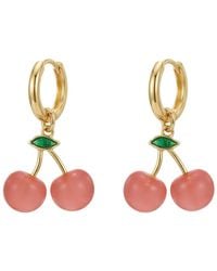 seree - Harvest Agate Charm Earrings - Lyst